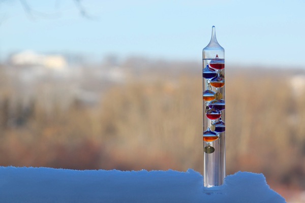 Thermomètre de laboratoire à alcool coloré